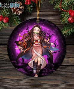 Nezuko Moonlight Ornament – Christmas Decorations Nezuko Moonlight Ornament – Christmas Decorations