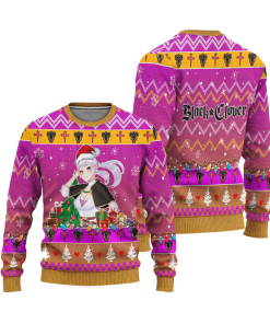 Noelle Silva Anime Ugly Christmas Sweatshirt Black Clover Xmas Gift