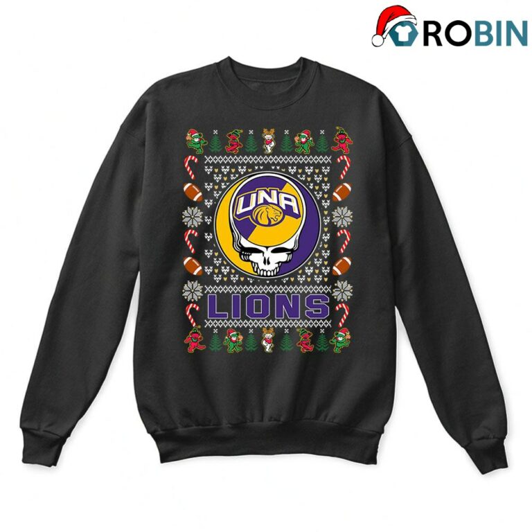 North Alabama Lions X Grateful Dead Christmas Ugly Sweatshirt