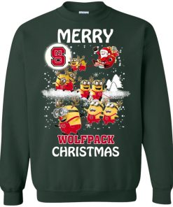 north carolina state wolfpack minion ugly christmas sweatshirt 1 XGiHk