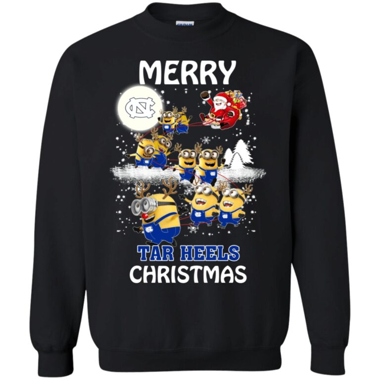 North Carolina Tar Heels Minion Ugly Christmas Sweater