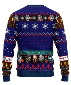 Obanai Iguro Demon Slayer Anime Ugly Christmas Sweatshirt Blue