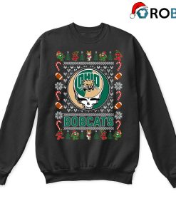 Ohio Bobcats X Grateful Dead Christmas Ugly Sweatshirt
