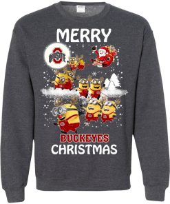 ohio state buckeyes minion ugly christmas sweater 1 JLNPh