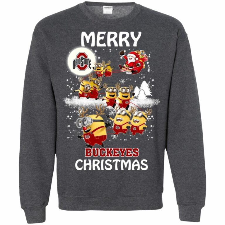 Ohio State Buckeyes Minion Ugly Christmas Sweater