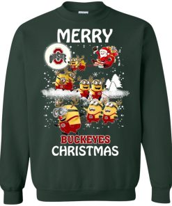 ohio state buckeyes minion ugly christmas sweater 4 BAn4X