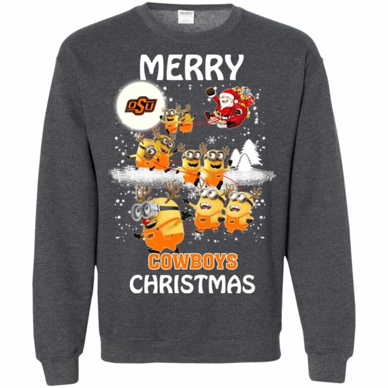 Okalahoma State Cowboys Minion Ugly Christmas Sweater