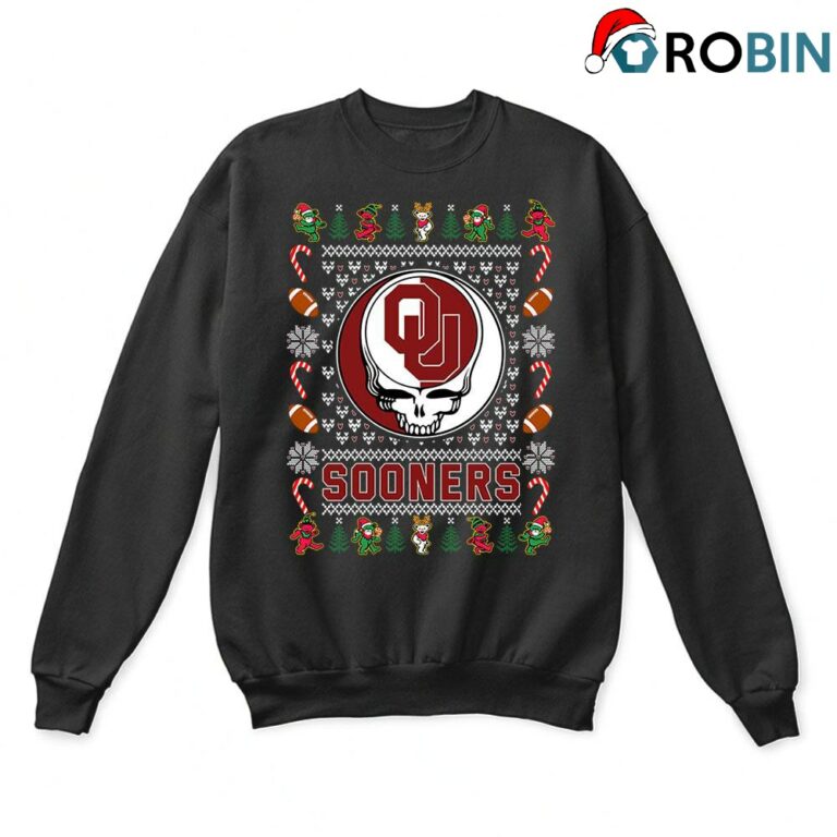 Oklahoma Sooners X Grateful Dead Ugly Christmas Sweatshirt