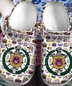 Omega Psi Phi Crocs Classic Clogs Shoes