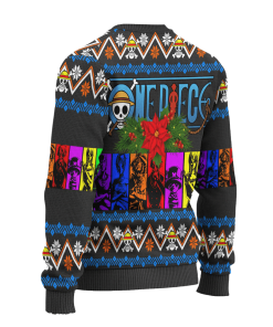 One Piece Anime Ugly Christmas Sweater Charaters Xmas Gift