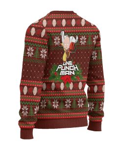 One Punch Man Ugly Christmas Sweatshirt Anime Xmas Gift