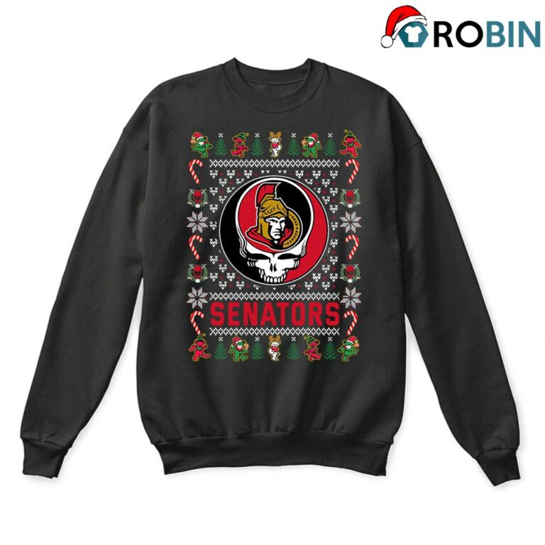 Ottawa Senators X Grateful Dead Ugly Christmas Sweatshirt