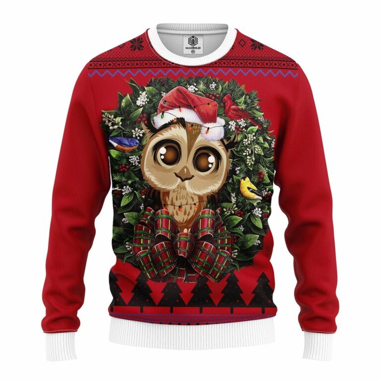 Owl Noel Mc Ugly Christmas Sweatshirt