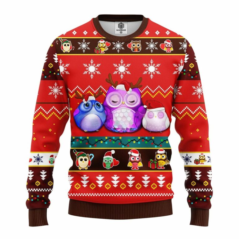 Own Night Cute Green Ugly Christmas Sweatshirt Red Brown