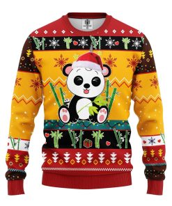 panda ugly christmas sweater yellow 1 wfEOr