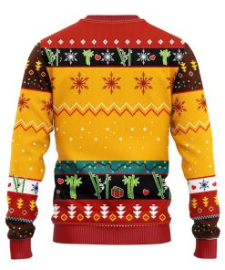 Panda Ugly Christmas Sweater Yellow