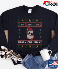 Panda Ugly Christmas Sweatshirt Cute Panda Santa Christmas Gift Sweatshirt