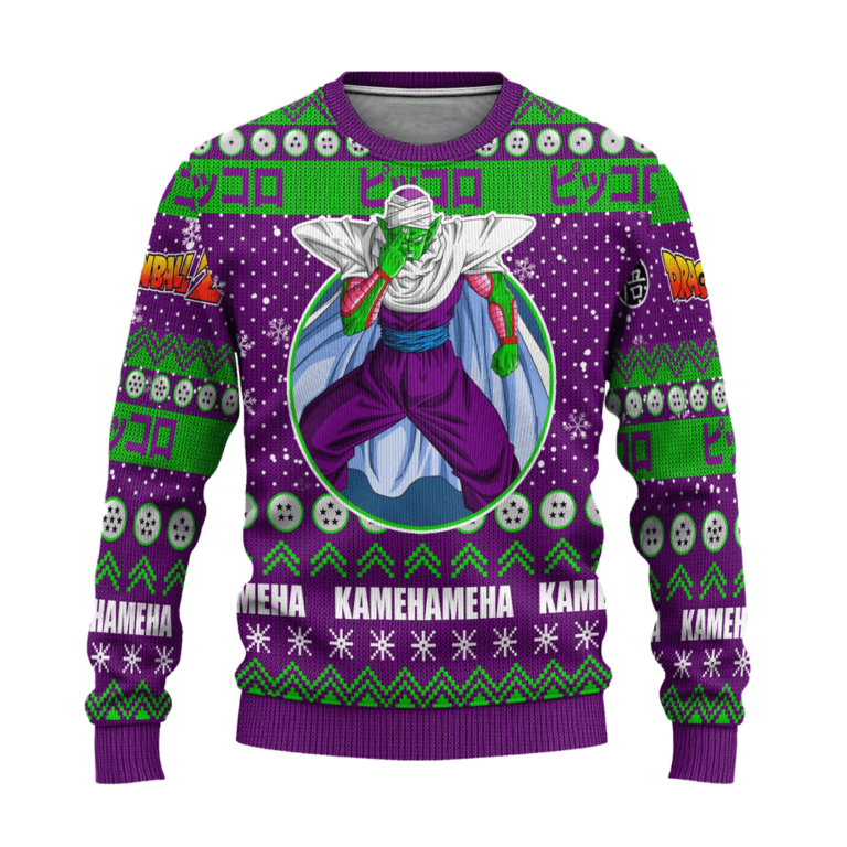 Piccolo Anime Ugly Christmas Sweatshirt Dragon Ball Z Xmas Gift