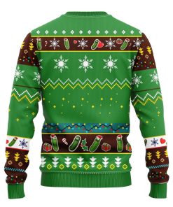 Pickle Rick Rick And Morty Ugly Christmas Sweatshirt Green