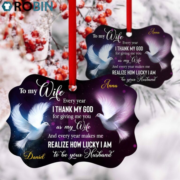 Pigeon Ornament For Wife – Thank God For Giving Me You