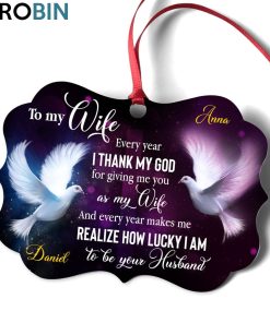 Pigeon Ornament For Wife – Thank God For Giving Me You