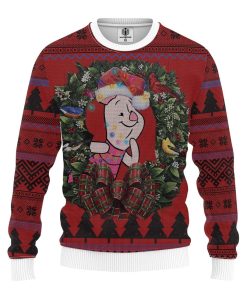 Piglet Winnie The Pooh Christmas Mc Ugly Christmas Sweatshirt