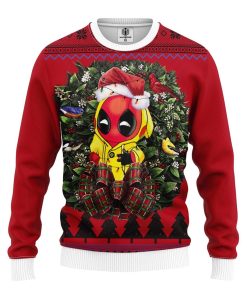 Pika Deadpool Noel Mc Ugly Christmas Sweater