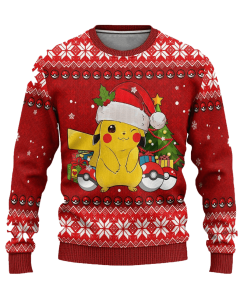 pikachu pokemon anime ugly christmas sweatshirt 1 4dEXz