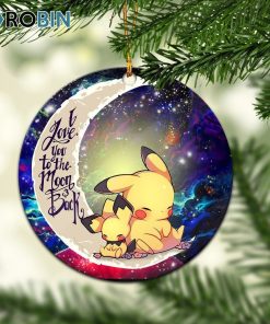 pikachu pokemon sleep love you to the moon galaxy christmas ornament 1 ktkxl9