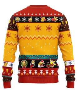 Pikachu Pokemon Ugly Christmas Sweater Yellow 2