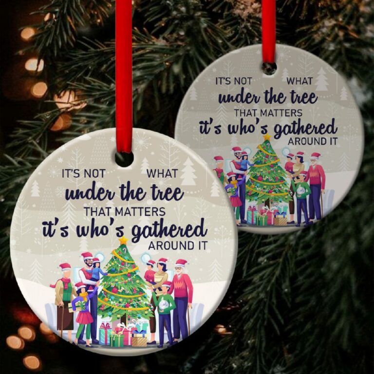 Pine Tree Circle Ornament That Matters Who’s Gathered Around The Tree