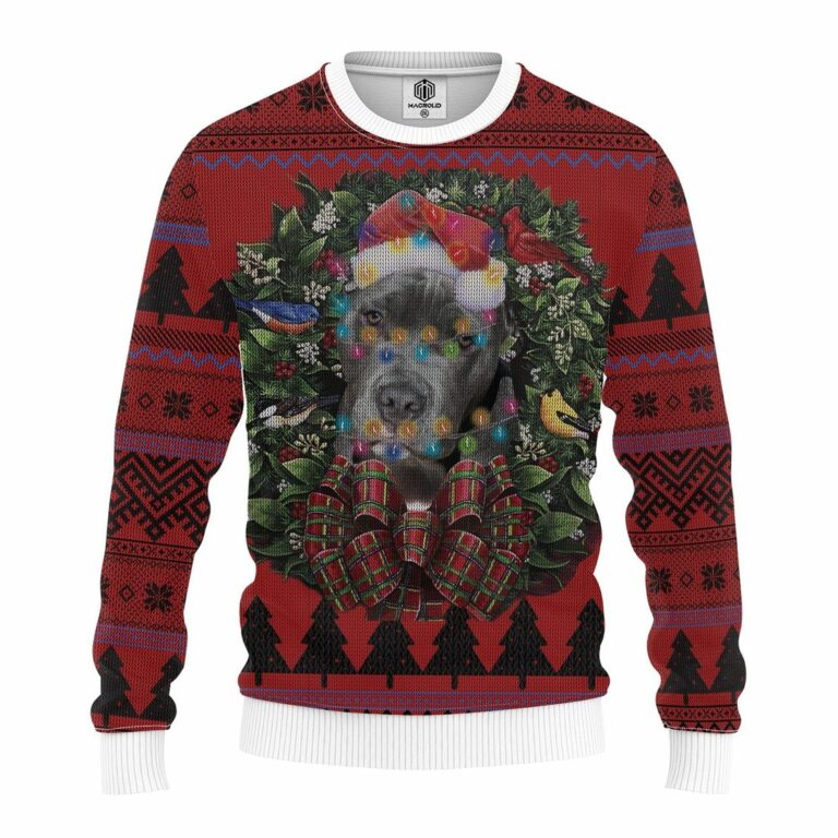 Pitbull Terrier Mc Ugly Christmas Sweater