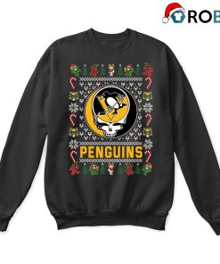 Pittsburgh Penguins X Grateful Dead Christmas Ugly Sweatshirt