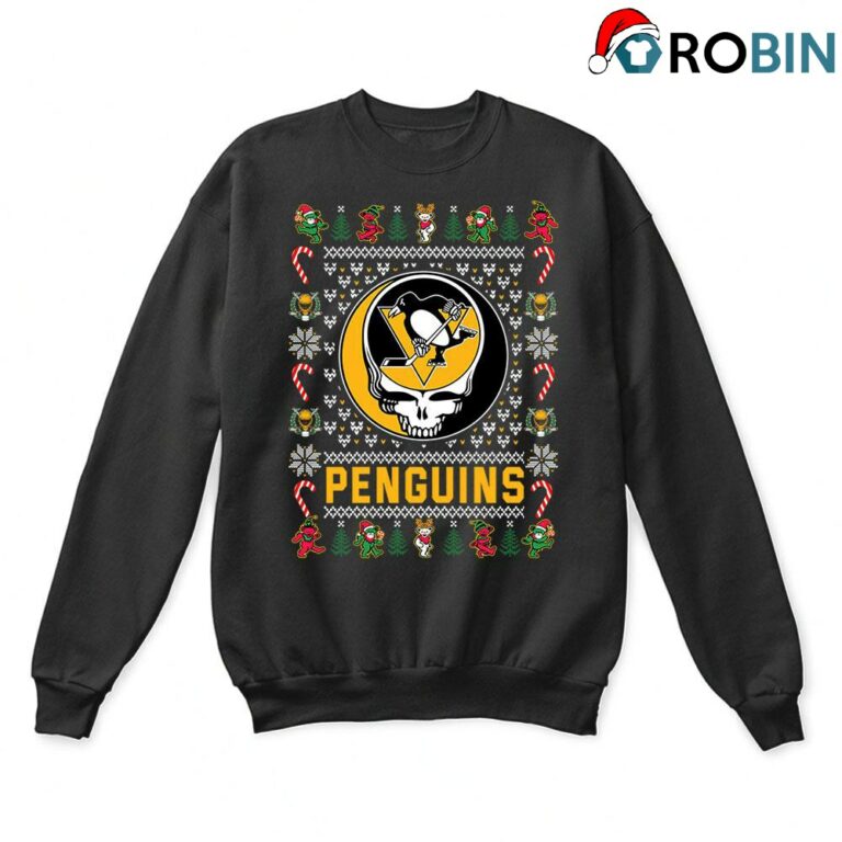 Pittsburgh Penguins X Grateful Dead Christmas Ugly Sweatshirt