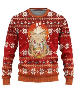 pokemon arcanine ugly christmas sweater anime xmas gift 1 x1z4n2