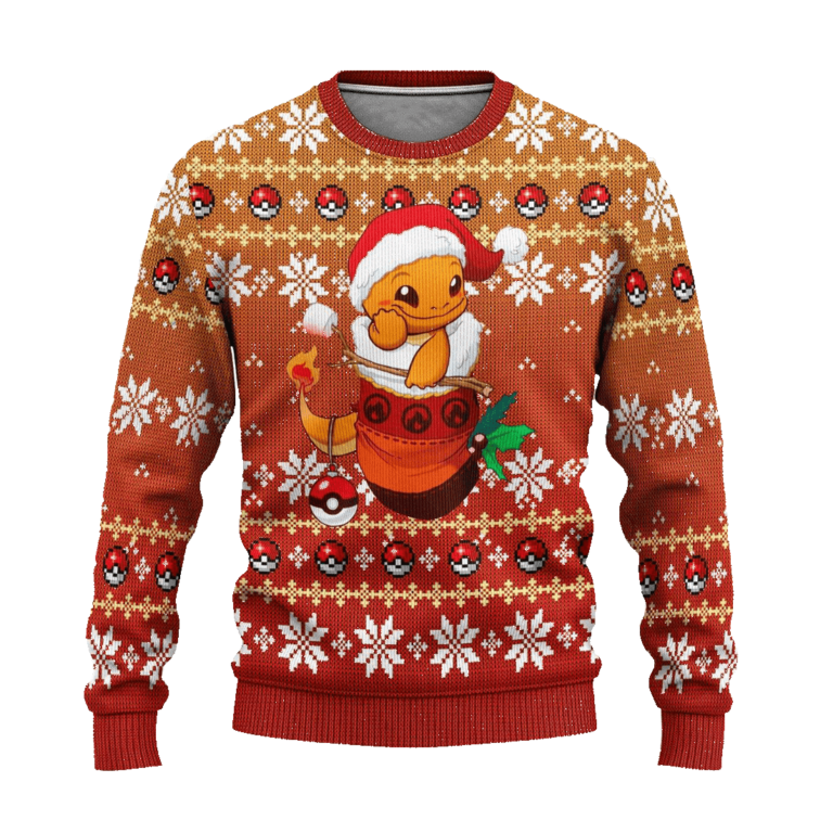 Pokemon Charizard Anime Ugly Christmas Sweater Xmas Gift