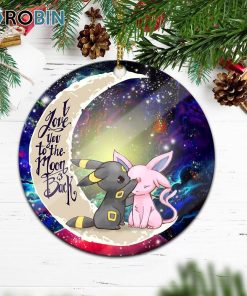 Pokemon Couple Espeon Umbreon Love You To The Moon Galaxy Christmas Ornament Pokemon Couple Espeon Umbreon Love You To The Moon Galaxy Christmas Ornament