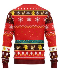 Pokemon Cute Noel Mc Ugly Christmas Sweatshirt Red