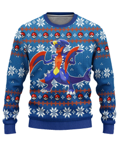 pokemon garchomp anime ugly christmas sweater xmas gift 1 IASZs