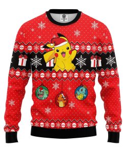 pokemon pikachu 3 ugly christmas sweater 1 4rRgT