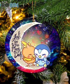 Pokemon Torchic Piplup Love You To The Moon Galaxy Circle Ornament – Christmas Decorations Pokemon Torchic Piplup Love You To The Moon Galaxy Circle Ornament – Christmas Decorations