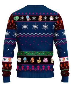 Pokemon Ugly Christmas Sweater Tree Blue