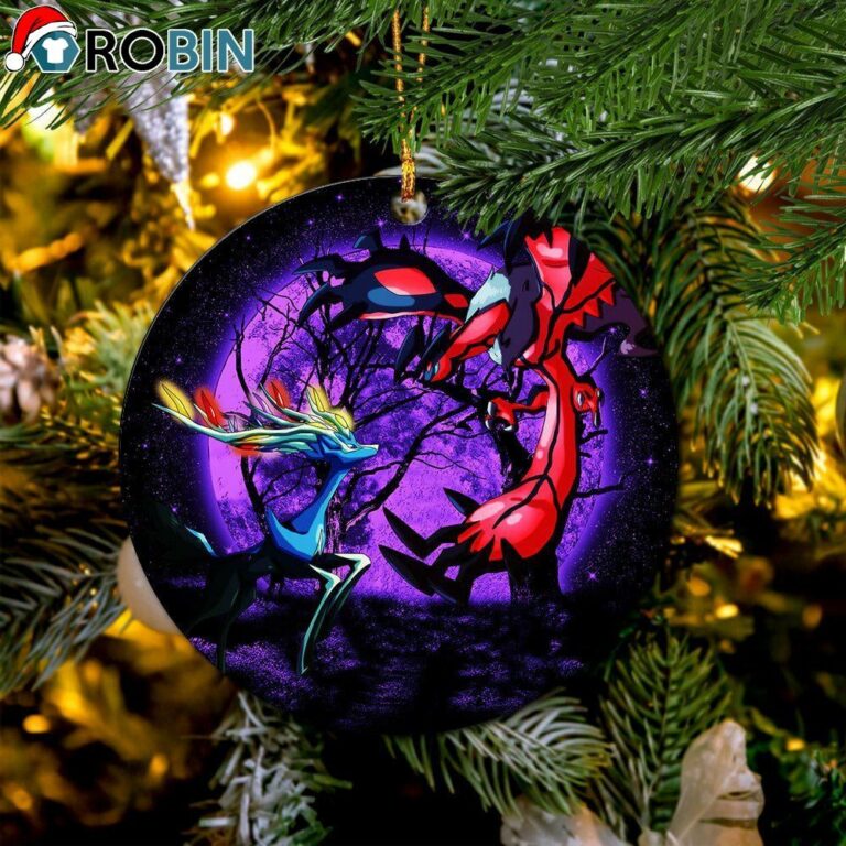 Pokemon X Y Yveltal And Xerneas Moonlight Circle Ornament – Christmas Decorations
