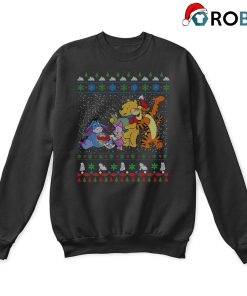 Pooh And Friends Sing For Christmas Ugly Christmas Sweatshirt