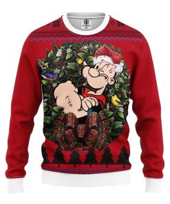 Popeye Art Noel Mc Ugly Christmas Sweatshirt