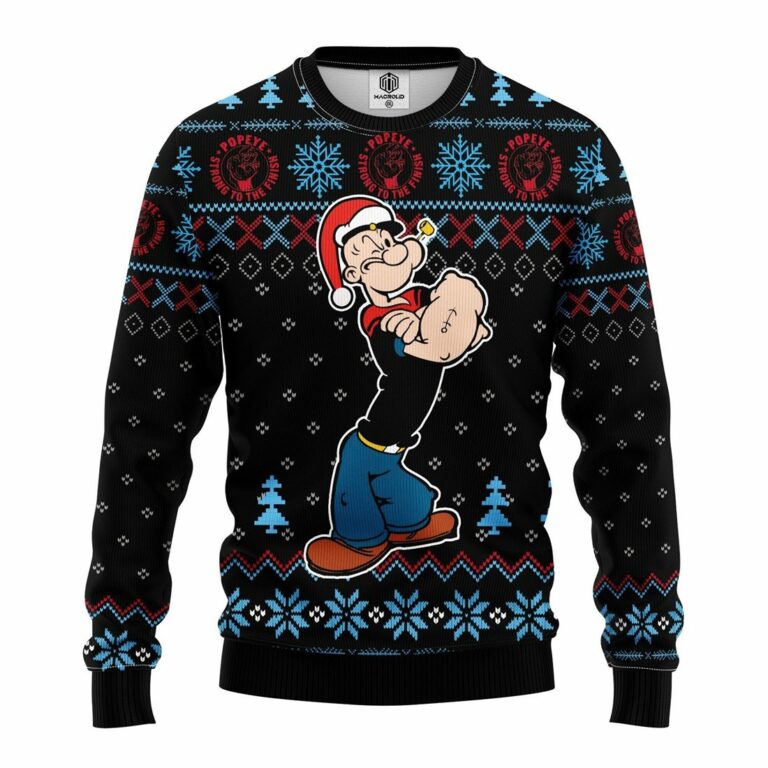 Popeye Strong Ugly Christmas Sweater