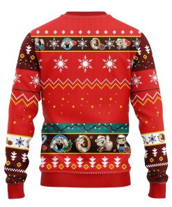 Popeyes Ugly Christmas Sweatshirt Red