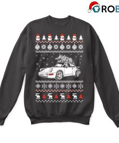 Porsche 964 Brings Christmas Home Ugly Sweatshirt