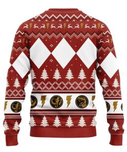 Power Ranger Red Ugly Christmas Sweatshirt