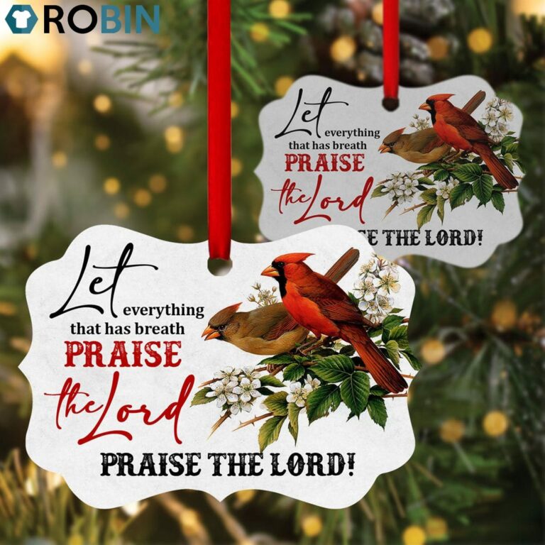 Praise The Lord – Wonderful Cardinal Bird Ornament